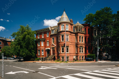 Historic houses at Logan Circle, in Washington, DC.