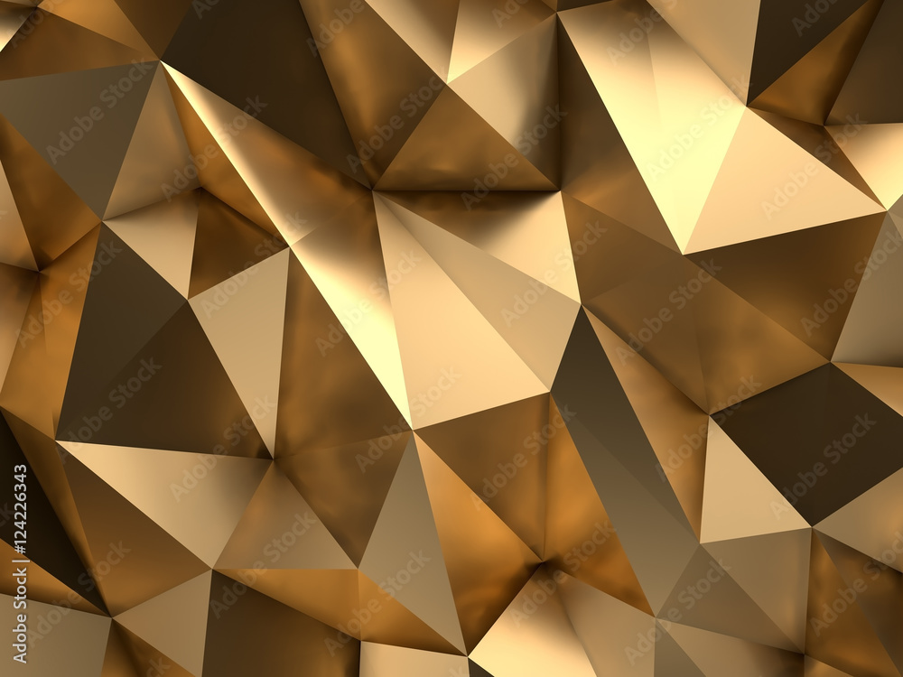 Luxury VIP Gold Abstract Background 3D Rendering