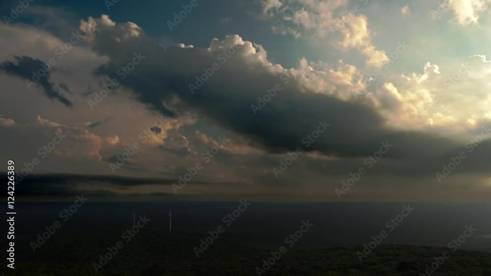 Timelapse of storm clouds over field Timelapse of storm clouds over field