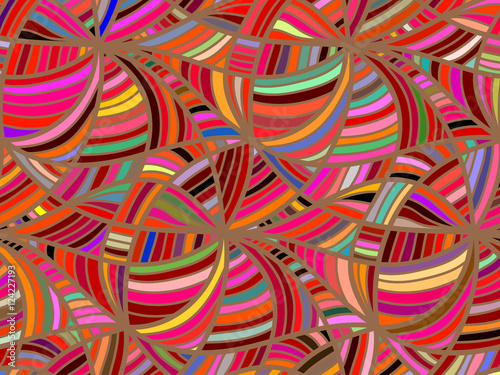 Vector wave background of doodle hand drawn lines