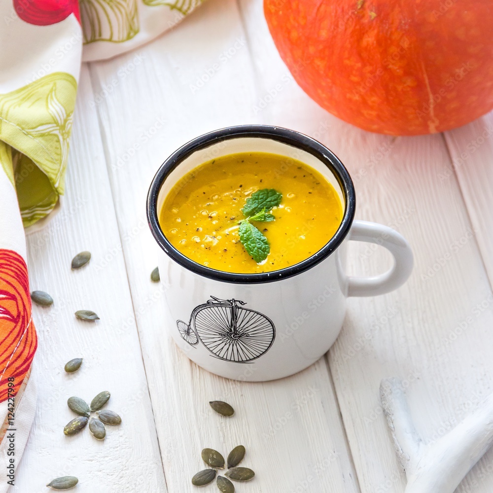 Homemade pumpkin cream soup Homemade pumpkin cream soup