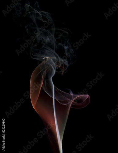 colorful smoke wisp
