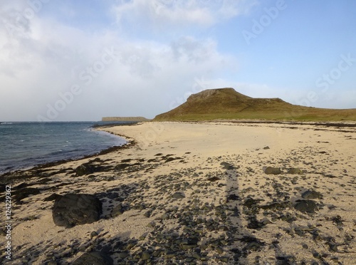 The Coral Beach, near Dunvegan, Isle of Skye, on a blustery winter's day