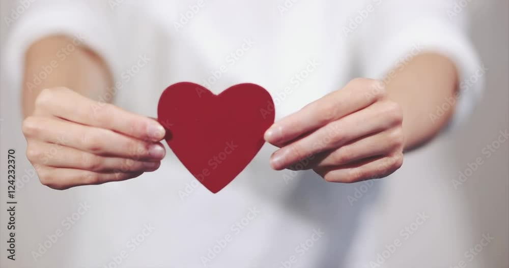 Woman Hands Giving Heart Shape Love Symbol Holiday Woman Hands Giving Heart Shape Love Symbol Holiday