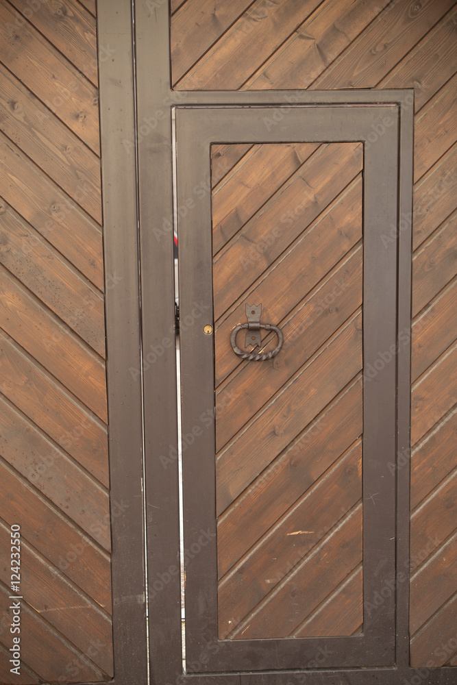 Close up Wooden Gate Background