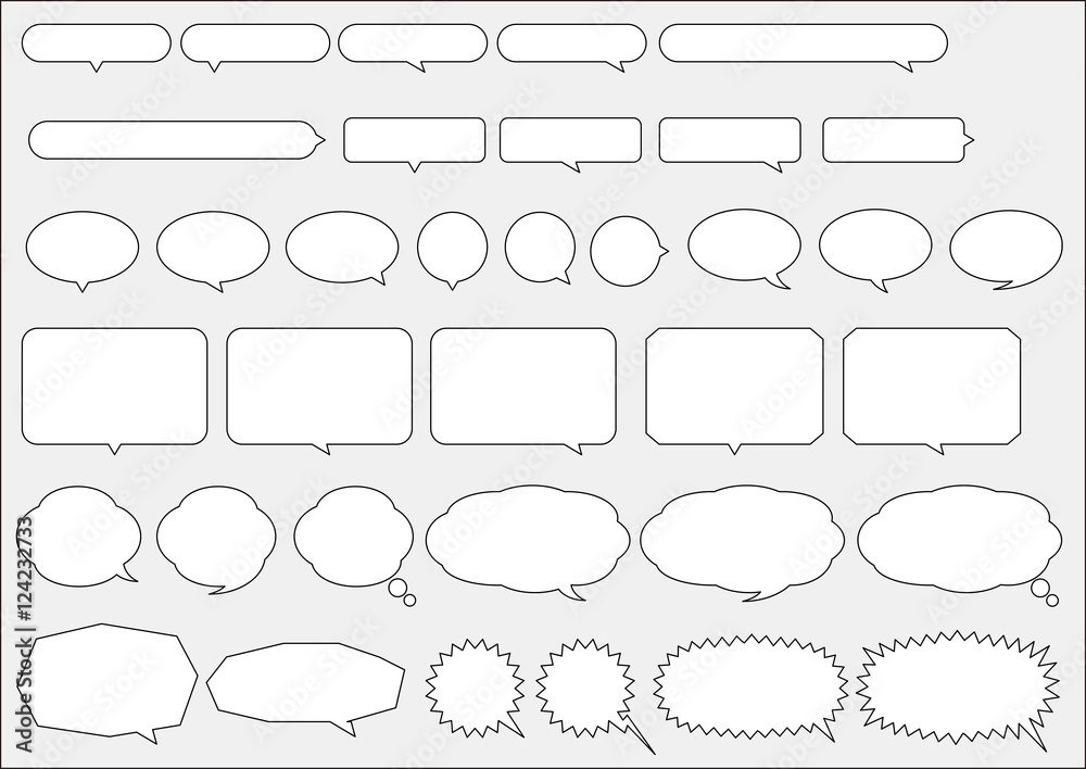 Obraz premium comment balloon illustrations