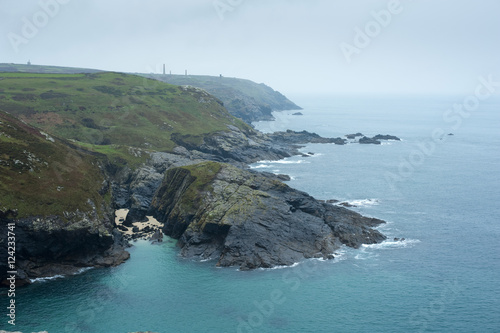 Coastline of Cornwall near St Just