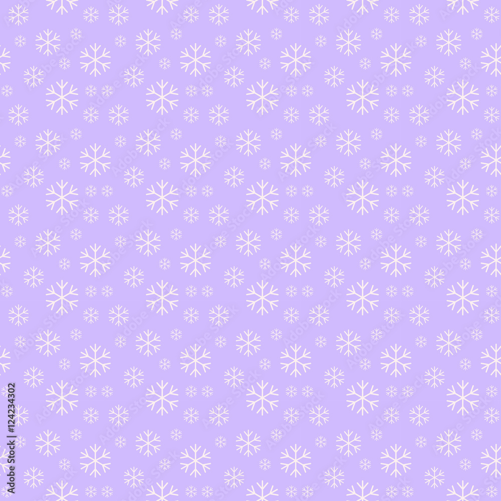 Seamless snowflake pattern
