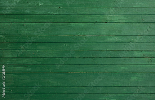 Green natural wood background.