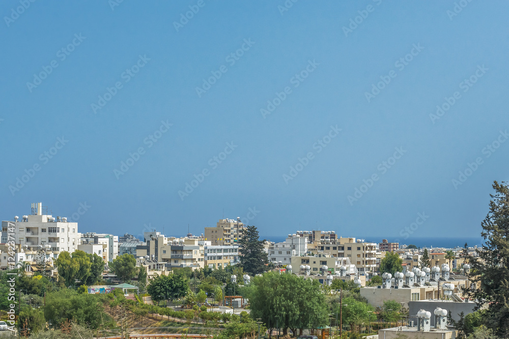 Фрагмент города Лимассол, Кипр.