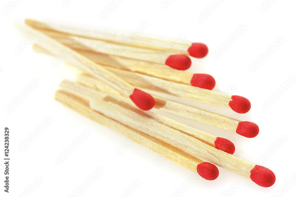 Matchsticks on a white background.
Soft focus view. Matchsticks on a white background.
Soft focus view.