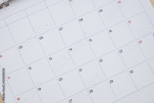 close up calendar date photo