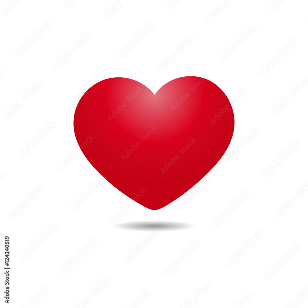 Simple red heart 