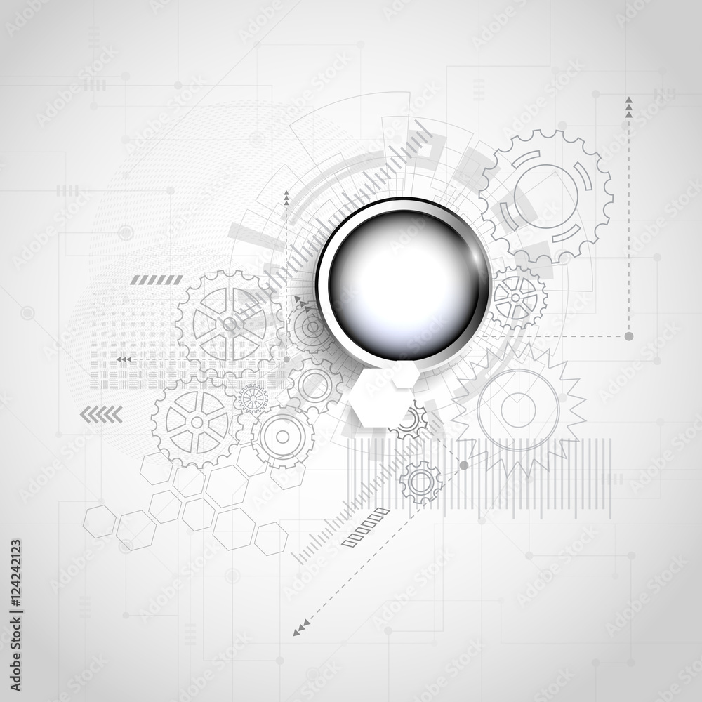Abstract Technology Background. Vector Illustration