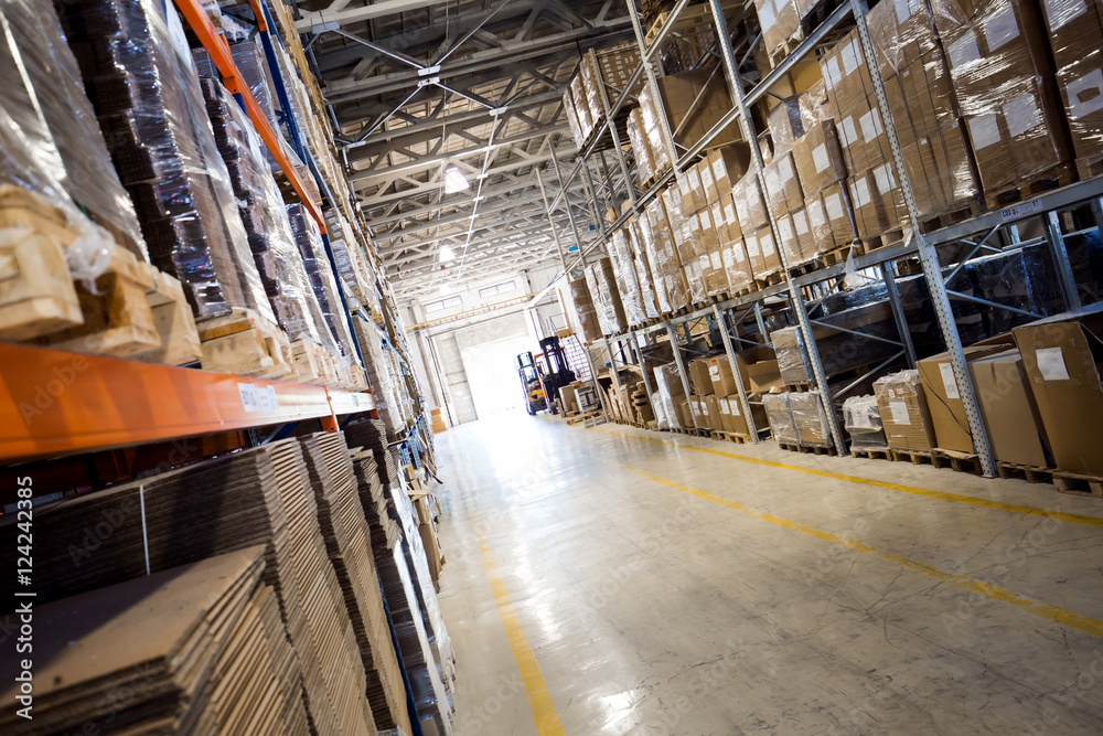 Fotografie Interior of a modern warehouse