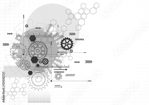 Abstract Technology Background. Vector Illustration