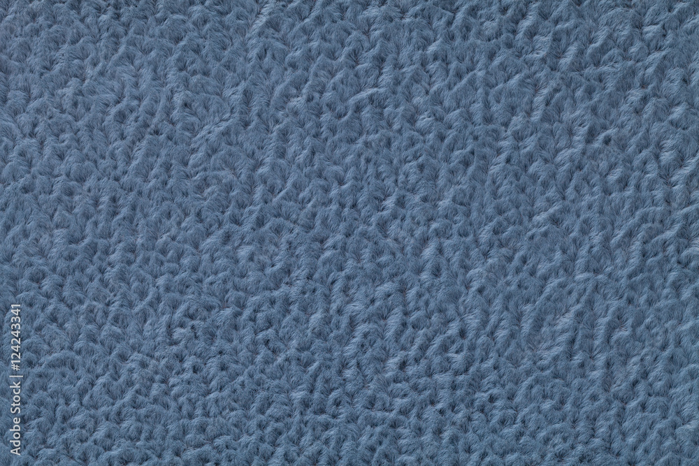 Navy blue fluffy background of soft, fleecy cloth. Texture of textile closeup Navy blue fluffy background of soft, fleecy cloth. Texture of textile closeup