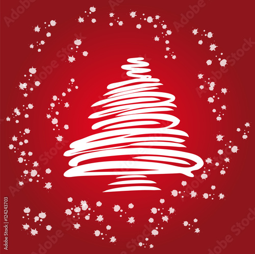 Abstract Christmas card.