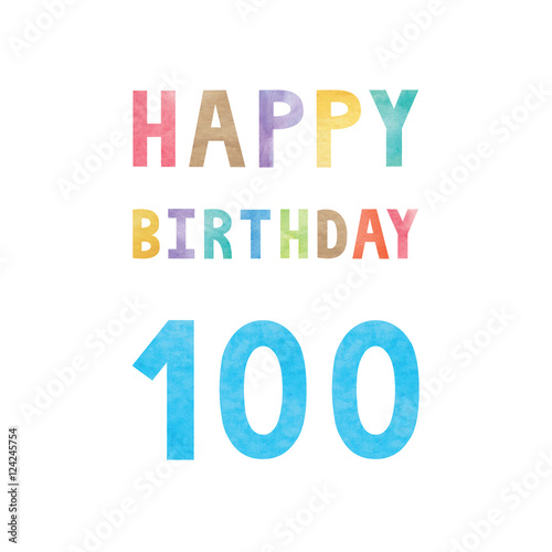 Happy 100th birthday anniversary card