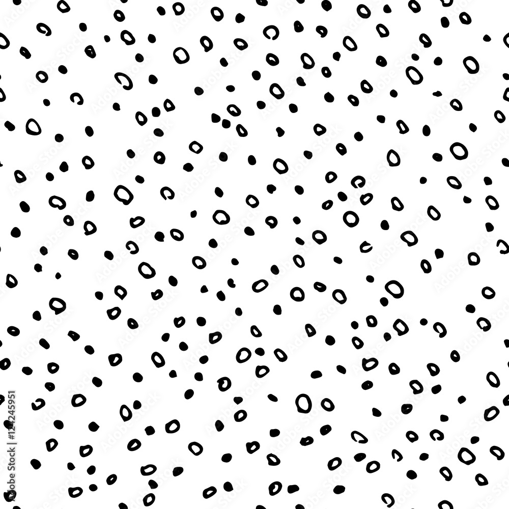 © BlackStork - Circles and dots ink hatching. Hand drawn seamless patter © BlackStork - Circles and dots ink hatching. Hand drawn seamless patter