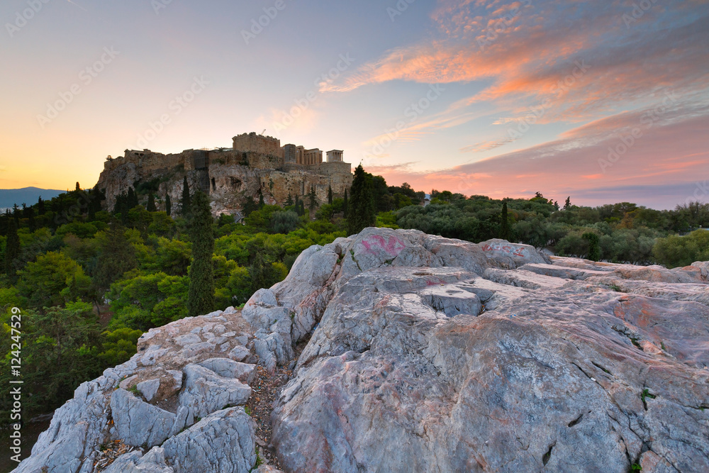 Φωτογραφία View of Acropolis from Areopagus hill, Athens.