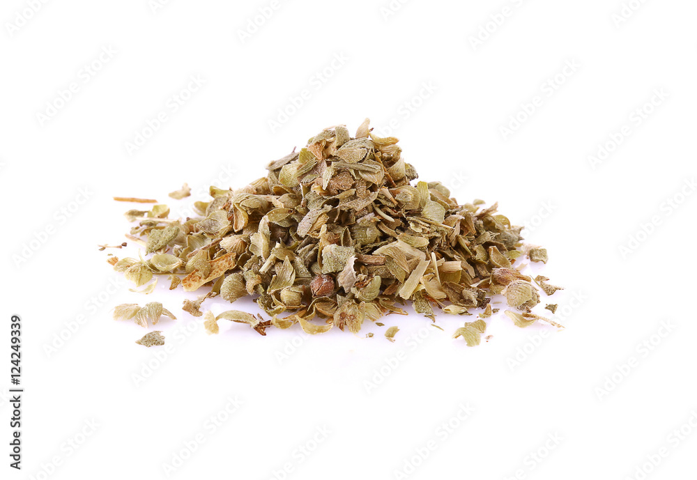 Dried Oregano isolate on white background