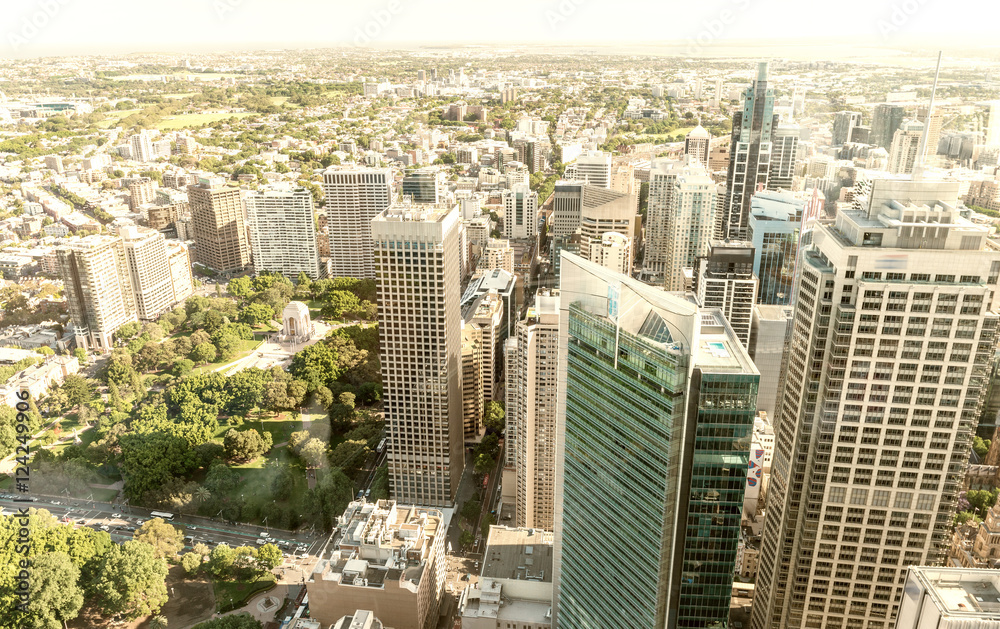 Naklejka premium Sydney skyline - New South Wales