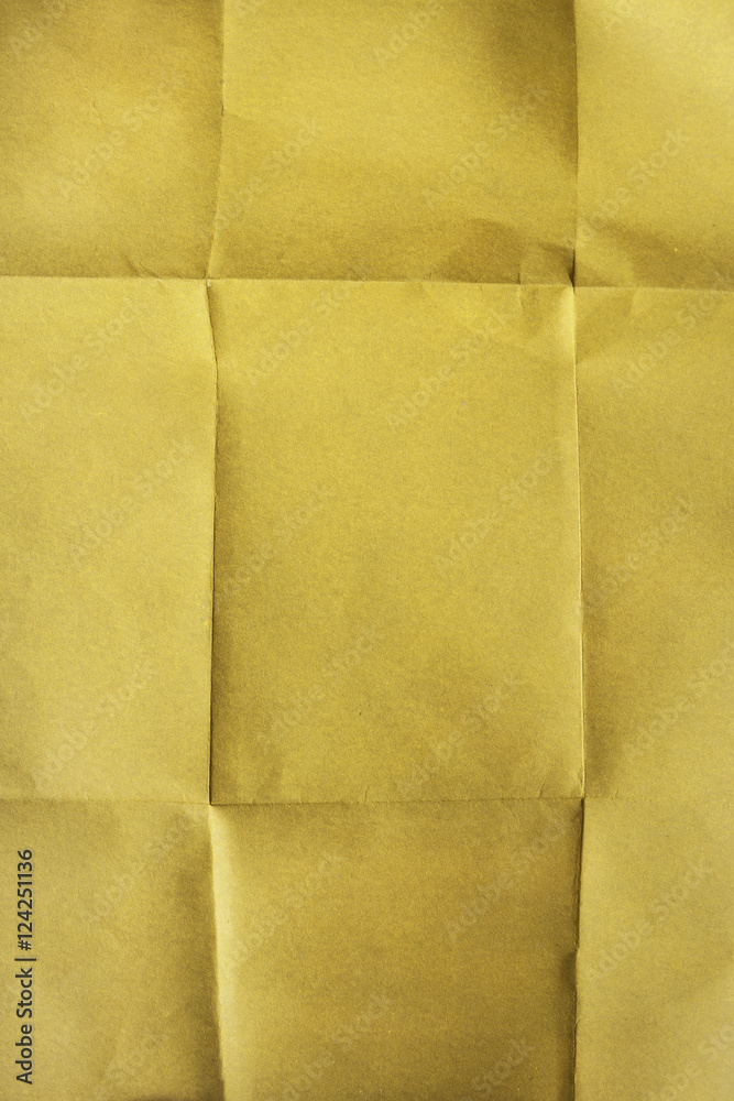 Fototapeta premium Folded yellow paper