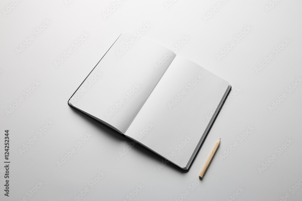 Notebook Mock-up with elastic band closure Notebook Mock-up with elastic band closure