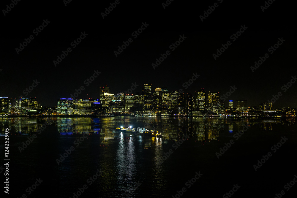 Boston Harbor Night