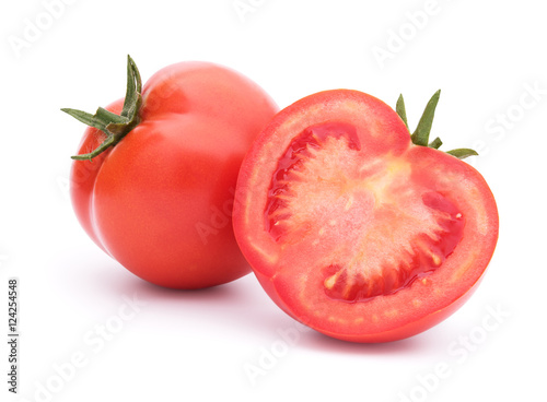 Tomatoes on white
