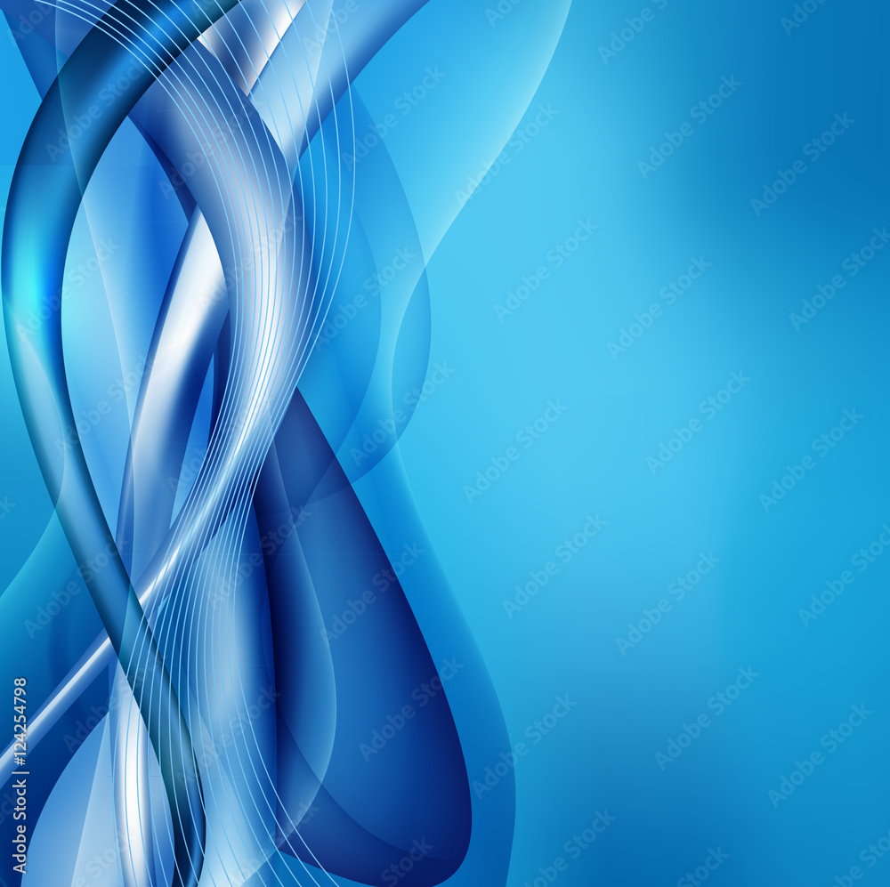 Fototapeta premium Abstract blue background vector with space for your text