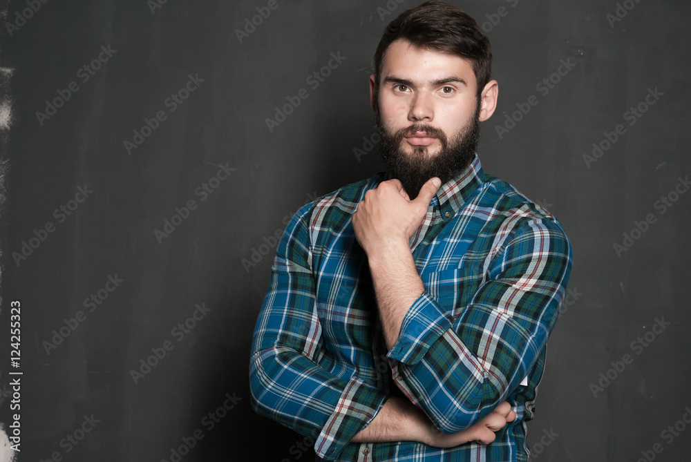 Portrait of handsome man with beard Portrait of handsome man with beard