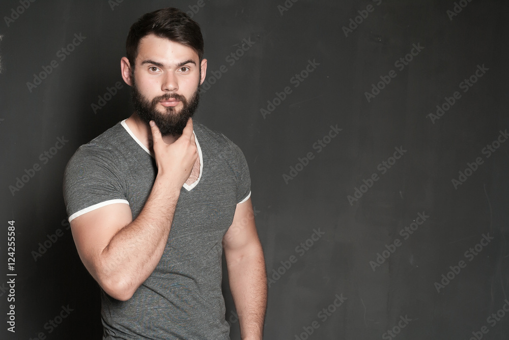 Portrait of handsome man with beard Portrait of handsome man with beard