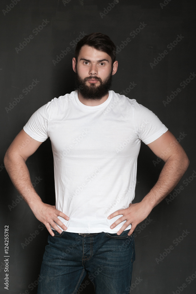 Portrait of handsome man with beard Portrait of handsome man with beard