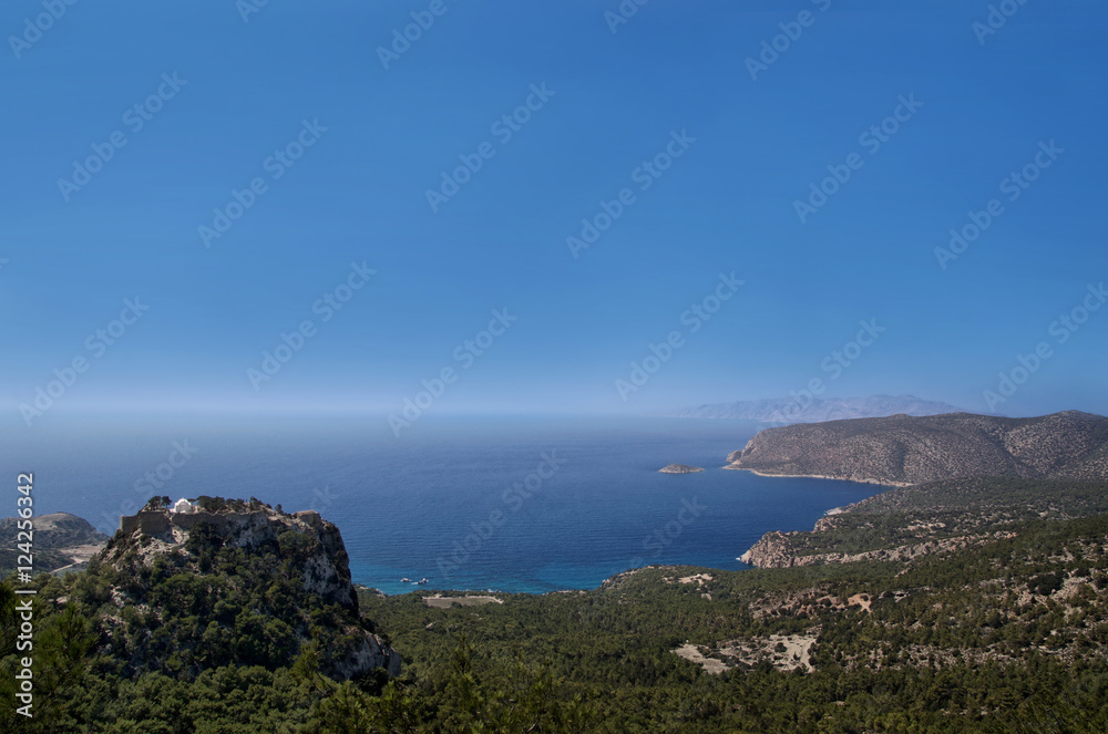 Fototapeta premium Burgruine Monolithos auf Rhodos
