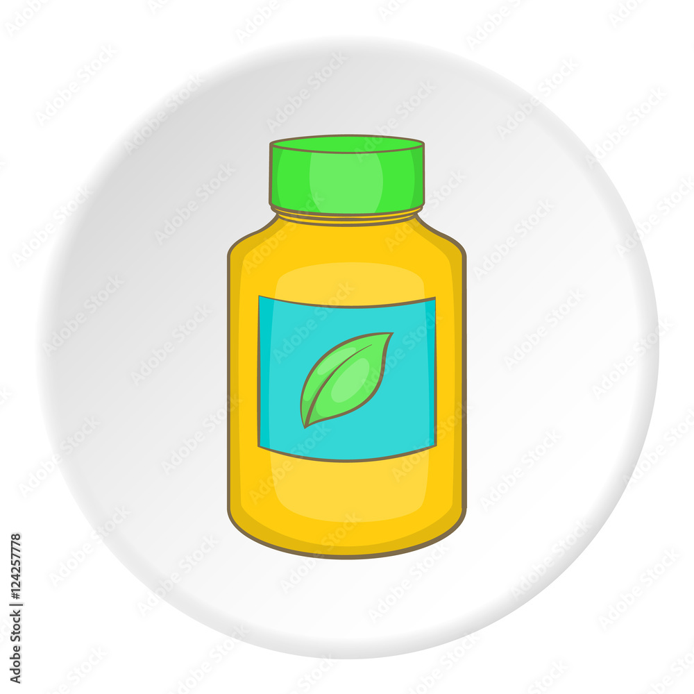 Vitamine bottle icon. Flat illustration of vitamine bottle vector icon for web Vitamine bottle icon. Flat illustration of vitamine bottle vector icon for web