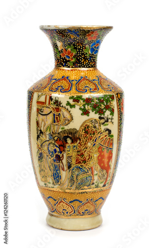porcelain vase on a white background