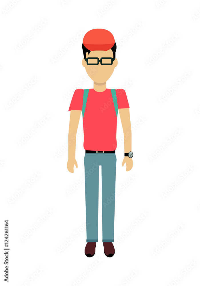 Man Character Template Vector Illustration. Man Character Template Vector Illustration.