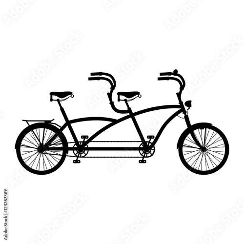 Tandem silhouette