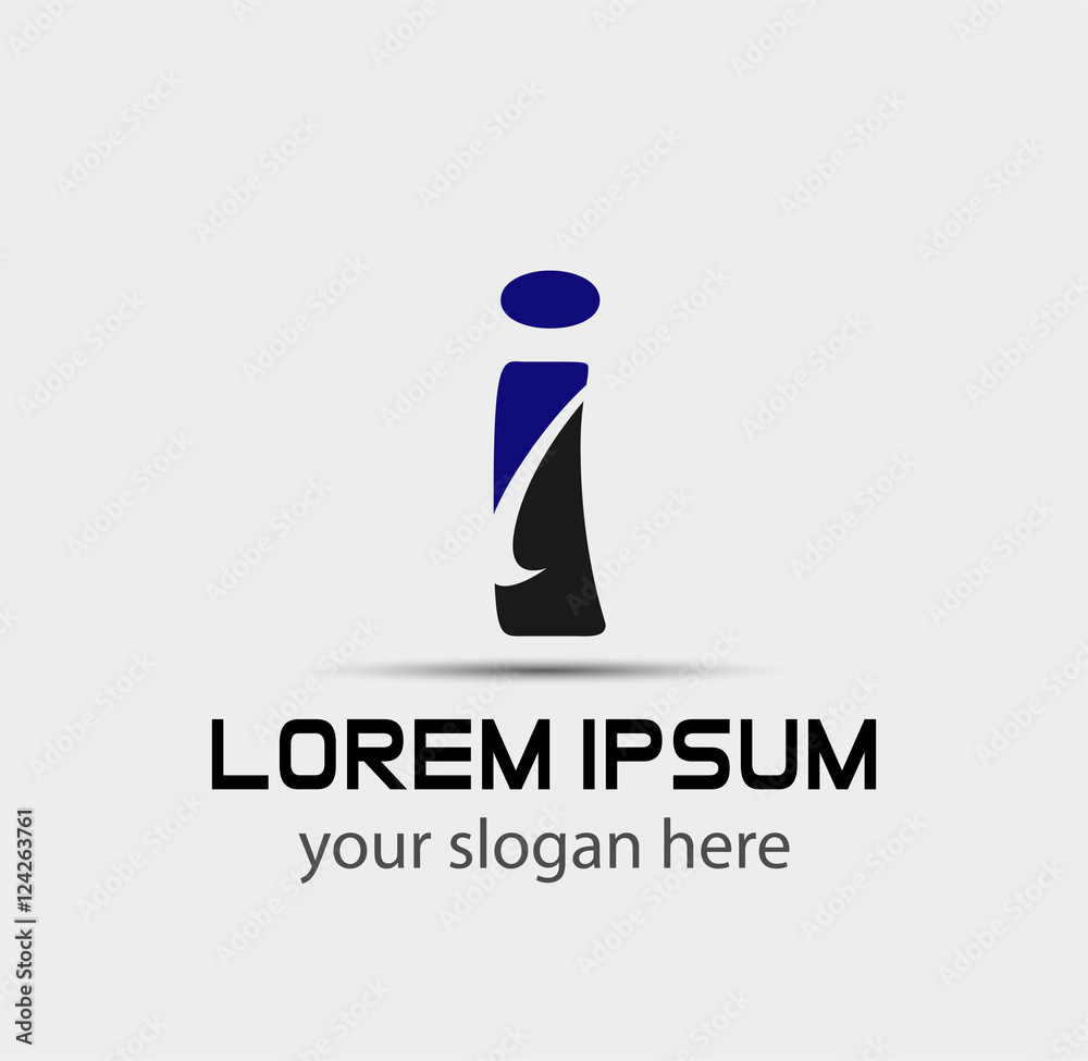 Letter i logo icon design template elements
Letter i logo icon design template elements