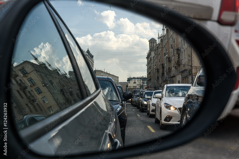 traffic jams city road cars