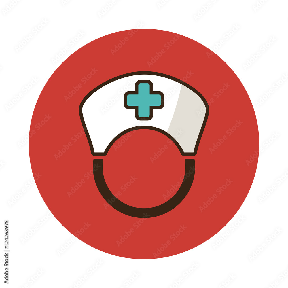 Nurse flat icon. Medical vector Nurse flat icon. Medical vector