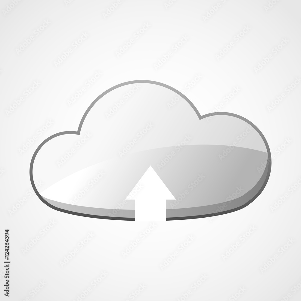 vector illustration of cloud icon vector illustration of cloud icon