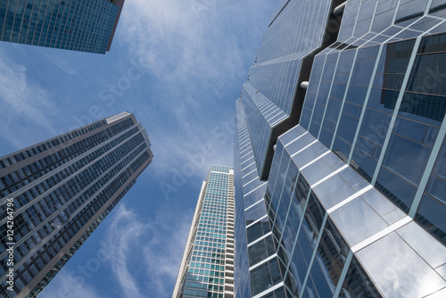 Skyline of city skyscrapers