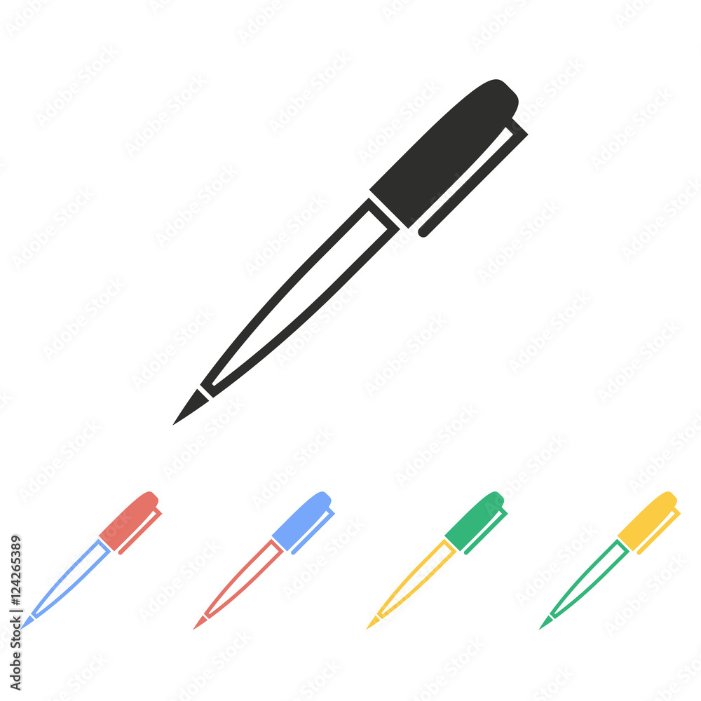 Pen - vector icon. Pen - vector icon.
