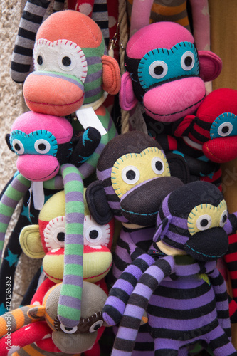 Funny colorful monkeys on sale