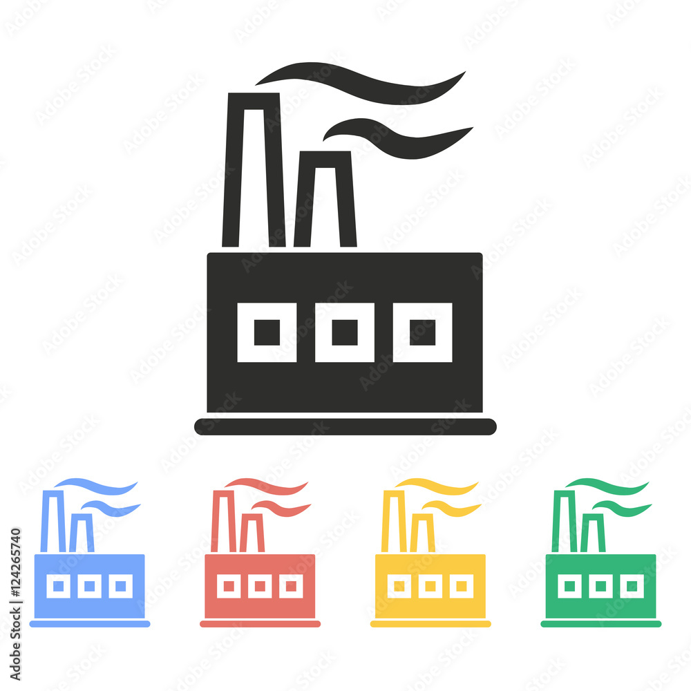 Factory - vector icon. Factory - vector icon.