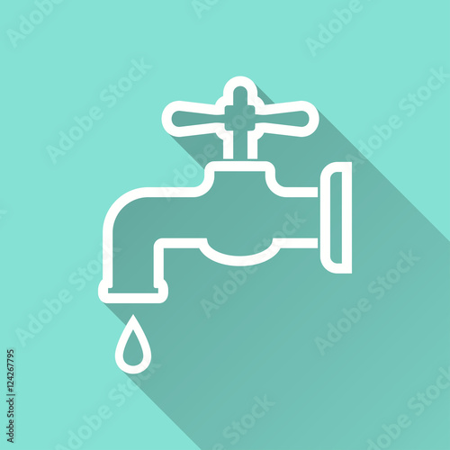 Faucet - vector icon.