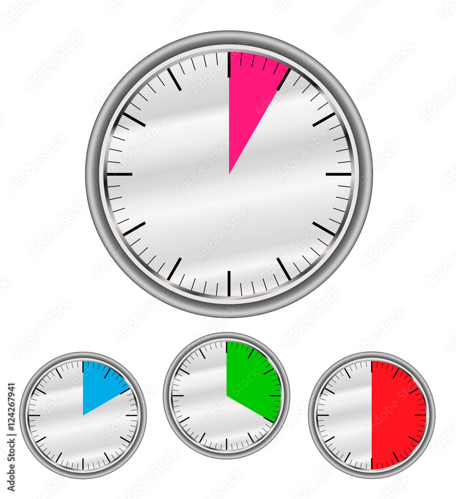 Timer - set of analogic vector timer Timer - set of analogic vector timer